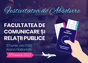 Festivitatea de absolvire FCRP - marți, 27 iunie, ora 17:00   